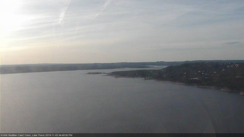Lake Travis webcam, November 3, 2019 3:50 PM CT