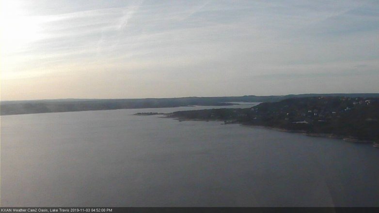 Lake Travis webcam, November 3, 2019 3:55 PM CT