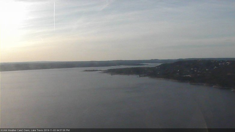 Lake Travis webcam, November 3, 2019 4:00 PM CT