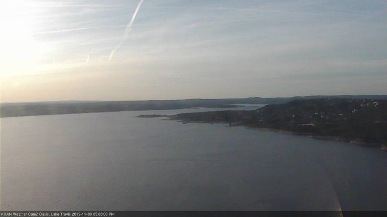 Lake Travis webcam, November 3, 2019 4:05 PM CT