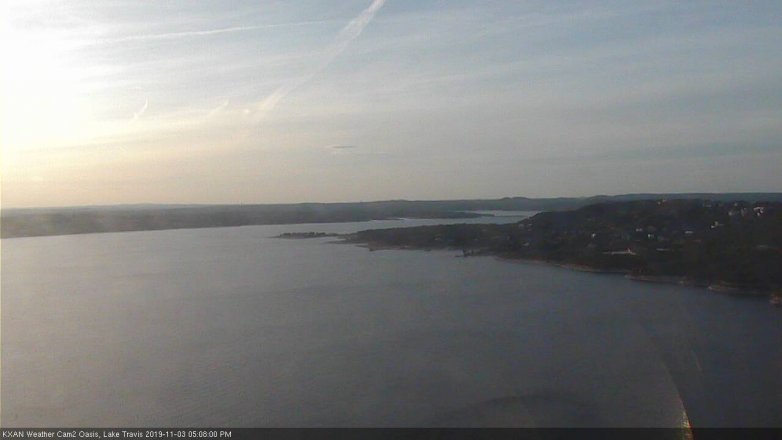 Lake Travis webcam, November 3, 2019 4:10 PM CT
