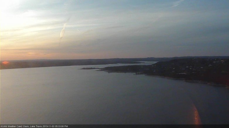 Lake Travis webcam, November 3, 2019 4:35 PM CT