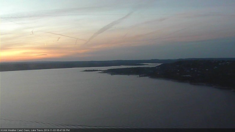 Lake Travis webcam, November 3, 2019 4:50 PM CT