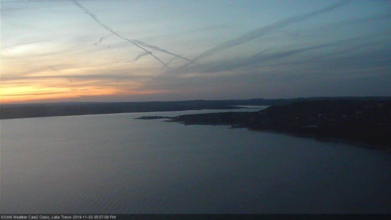 Lake Travis webcam, November 3, 2019 5:00 PM CT
