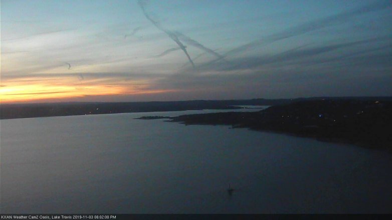 Lake Travis webcam, November 3, 2019 5:05 PM CT