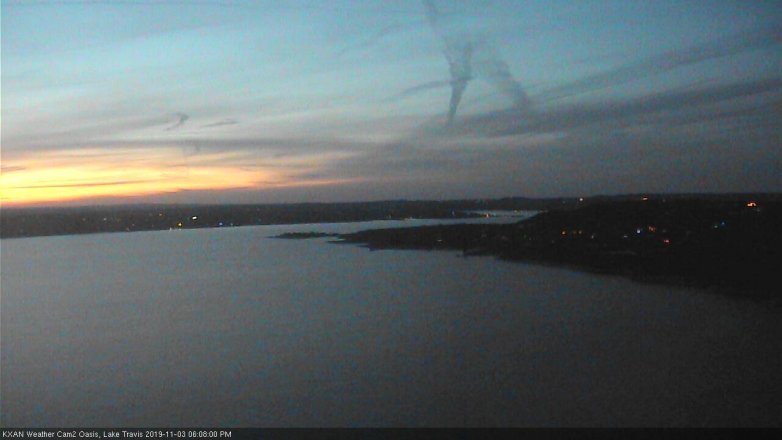 Lake Travis webcam, November 3, 2019 5:10 PM CT
