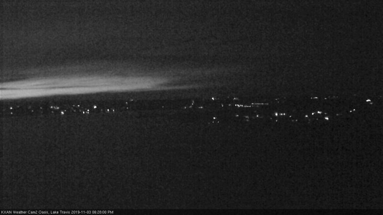 Lake Travis webcam, November 3, 2019 5:30 PM CT