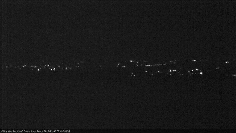 Lake Travis webcam, November 3, 2019 6:45 PM CT