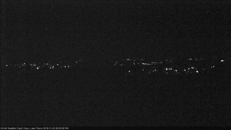Lake Travis webcam, November 3, 2019 7:30 PM CT