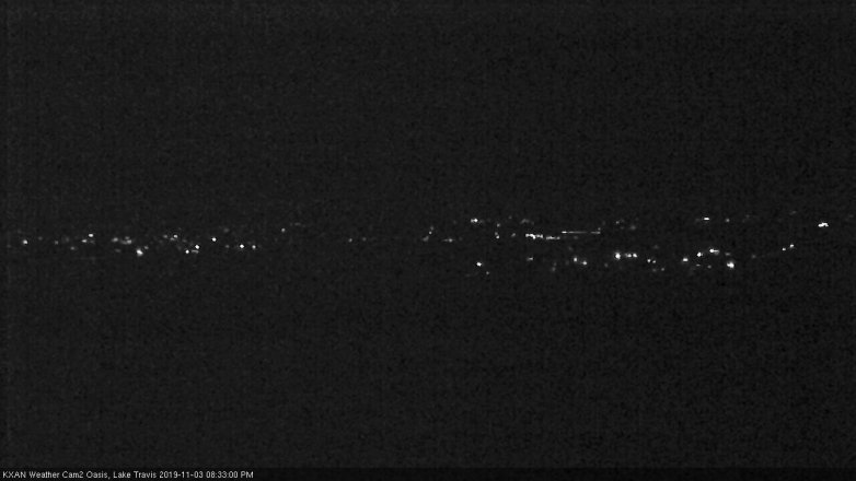 Lake Travis webcam, November 3, 2019 7:35 PM CT