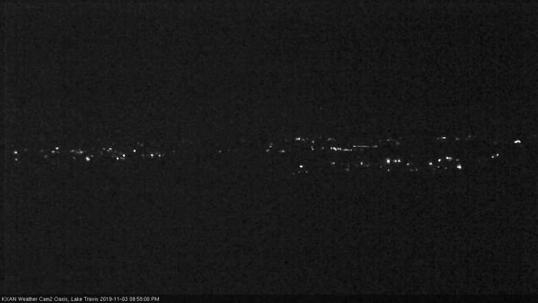 Lake Travis webcam, November 3, 2019 8:00 PM CT