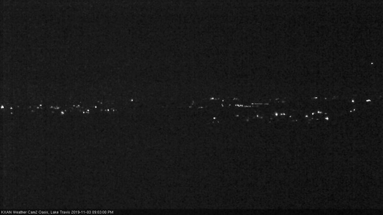 Lake Travis webcam, November 3, 2019 8:05 PM CT