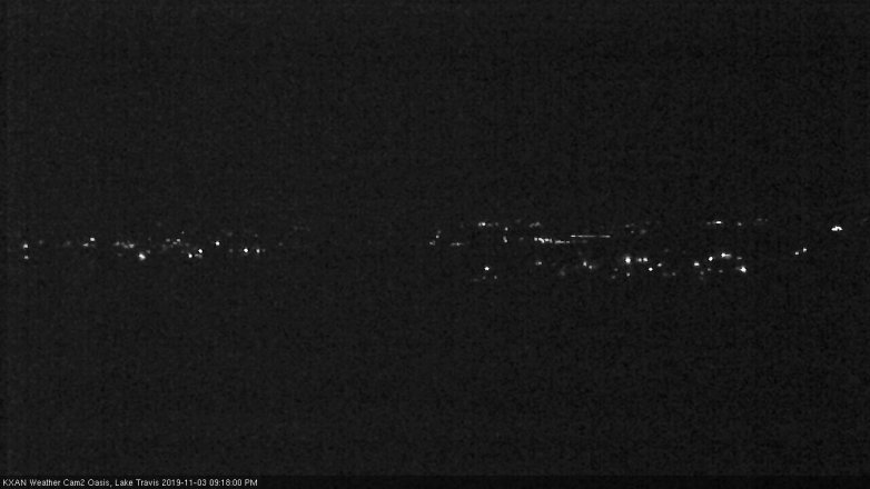 Lake Travis webcam, November 3, 2019 8:20 PM CT