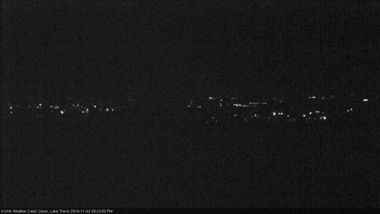 Lake Travis webcam, November 3, 2019 8:25 PM CT