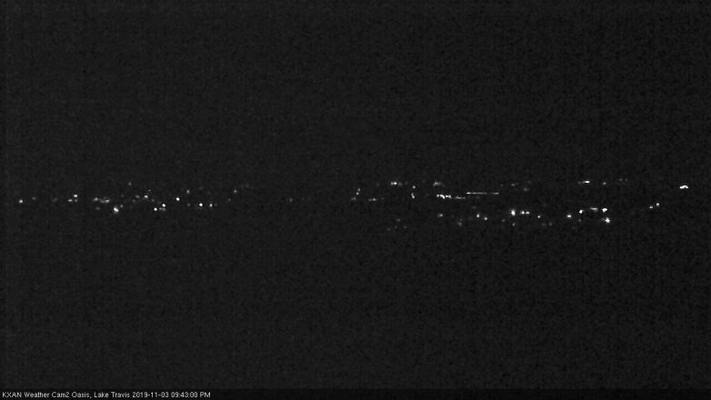 Lake Travis webcam, November 3, 2019 8:45 PM CT