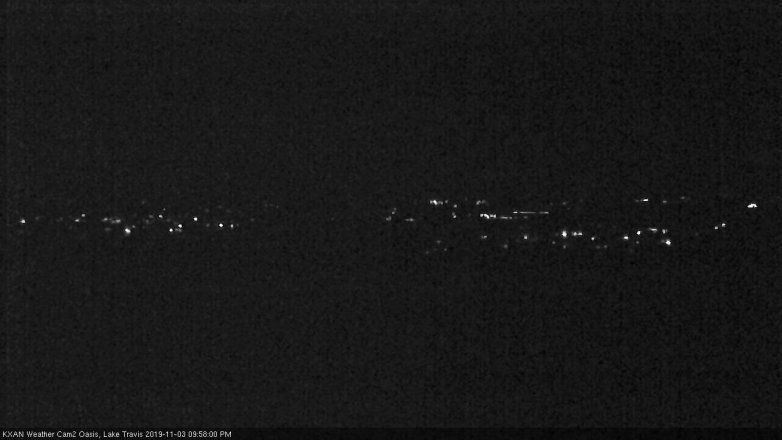 Lake Travis webcam, November 3, 2019 9:00 PM CT
