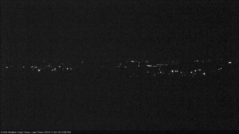 Lake Travis webcam, November 3, 2019 9:15 PM CT
