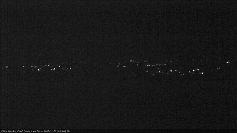 Lake Travis webcam, November 3, 2019 9:25 PM CT