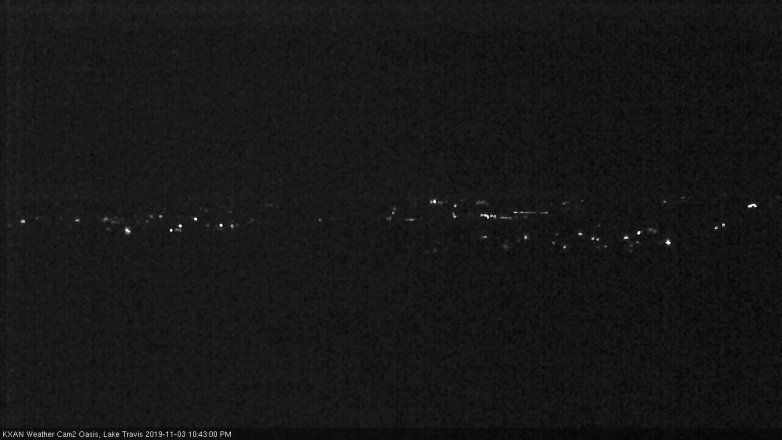 Lake Travis webcam, November 3, 2019 9:45 PM CT