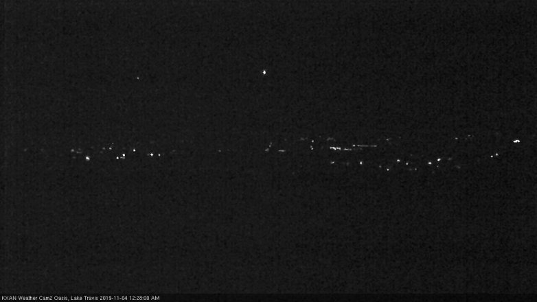 Lake Travis webcam, November 3, 2019 11:30 PM CT