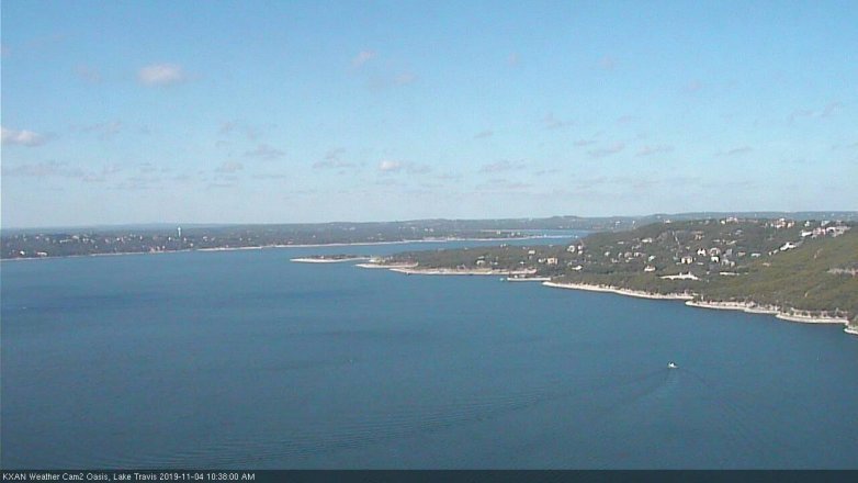 Lake Travis webcam, November 4, 2019 9:40 AM CT
