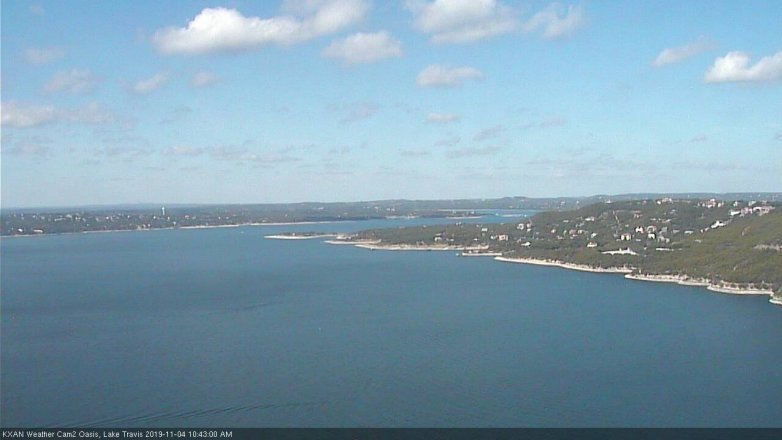 Lake Travis webcam, November 4, 2019 9:45 AM CT
