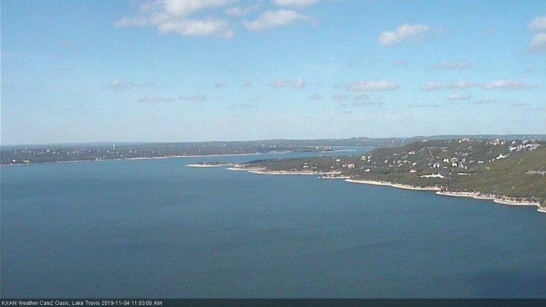 Lake Travis webcam, November 4, 2019 10:05 AM CT