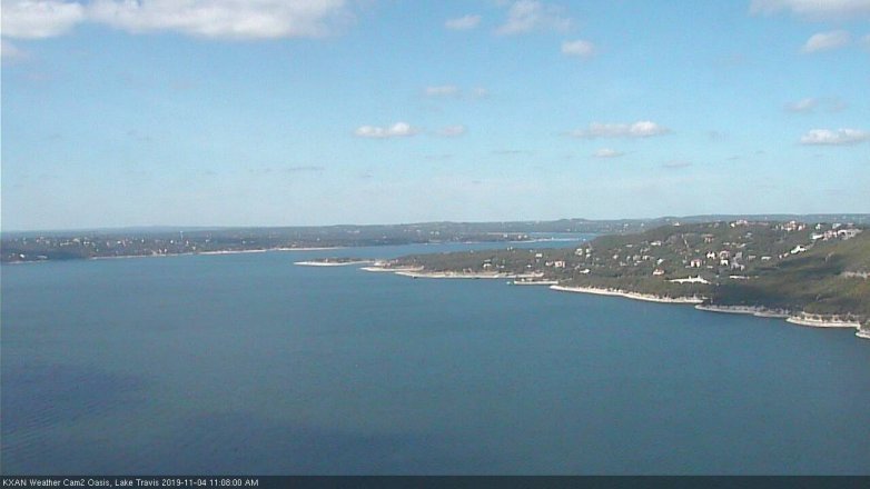 Lake Travis webcam, November 4, 2019 10:10 AM CT