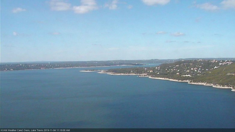 Lake Travis webcam, November 4, 2019 10:20 AM CT