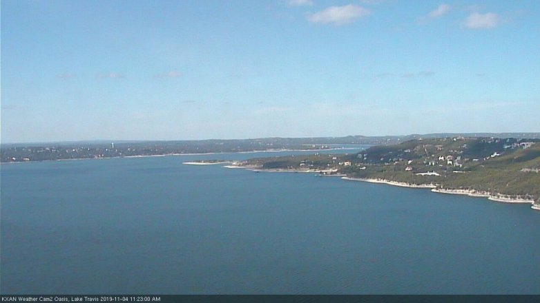 Lake Travis webcam, November 4, 2019 10:25 AM CT