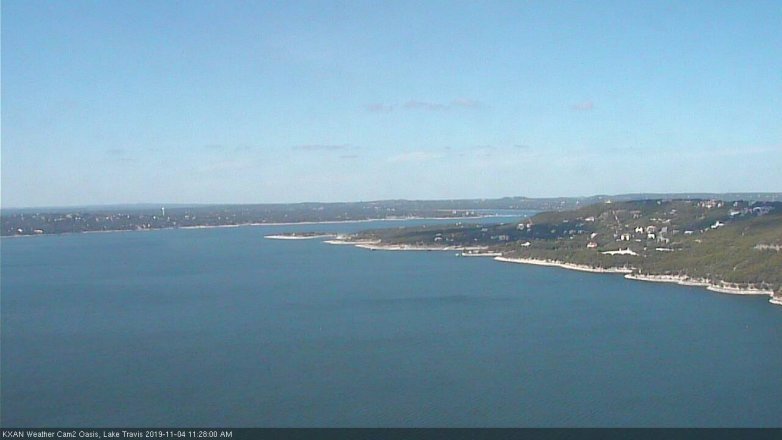 Lake Travis webcam, November 4, 2019 10:30 AM CT