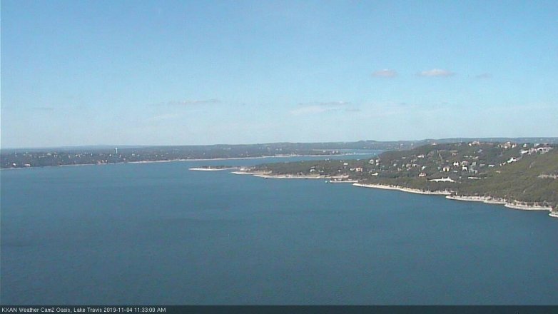 Lake Travis webcam, November 4, 2019 10:35 AM CT