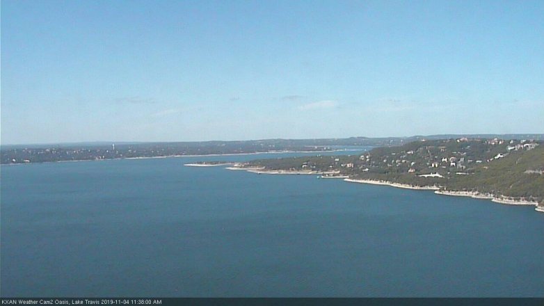 Lake Travis webcam, November 4, 2019 10:40 AM CT