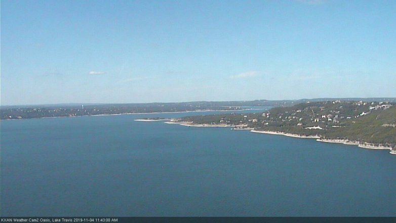 Lake Travis webcam, November 4, 2019 10:45 AM CT