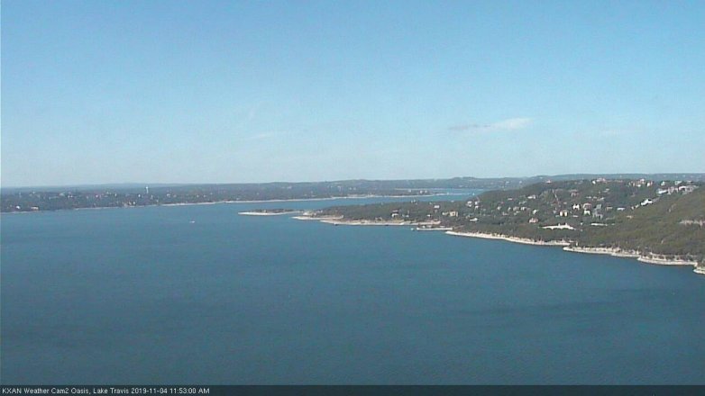 Lake Travis webcam, November 4, 2019 10:55 AM CT