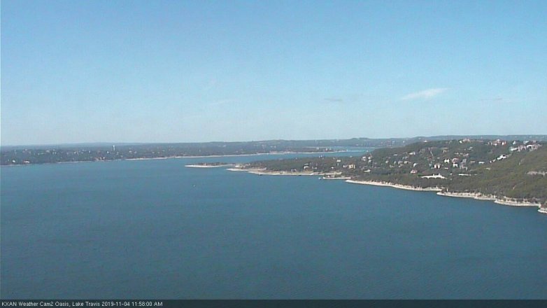 Lake Travis webcam, November 4, 2019 11:00 AM CT