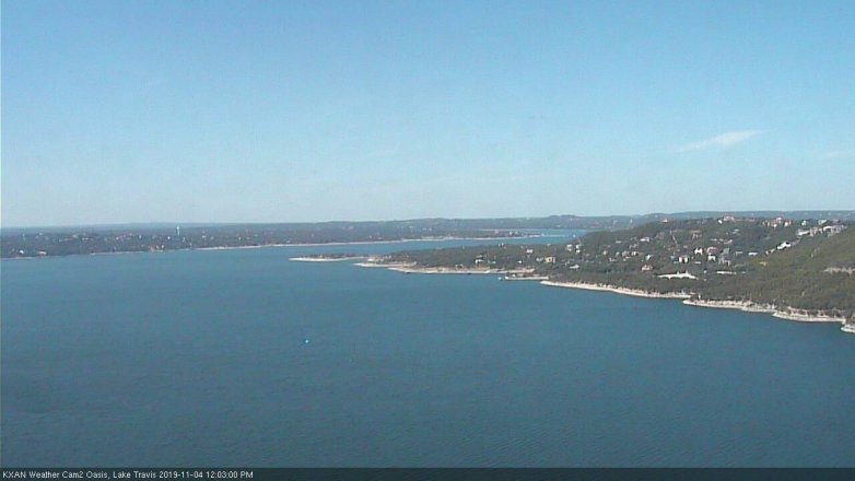 Lake Travis webcam, November 4, 2019 11:05 AM CT