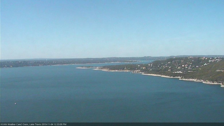 Lake Travis webcam, November 4, 2019 11:35 AM CT