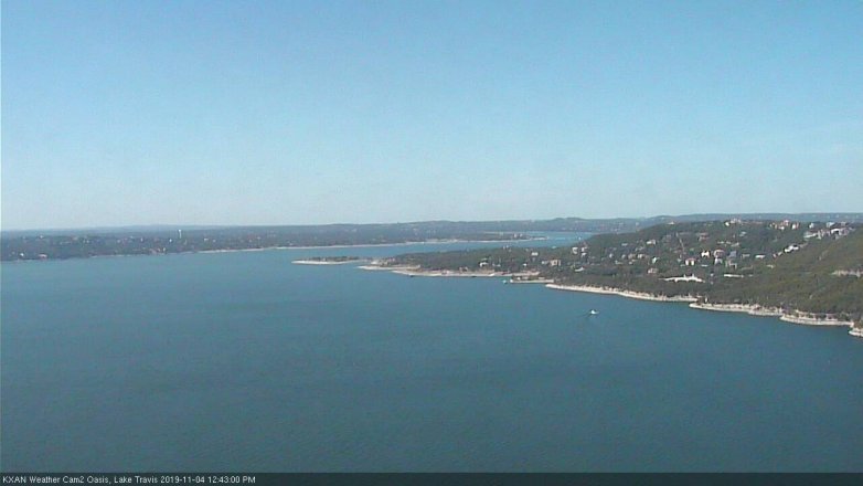 Lake Travis webcam, November 4, 2019 11:45 AM CT