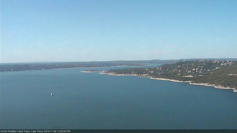 Lake Travis webcam, November 4, 2019 12:00 PM CT