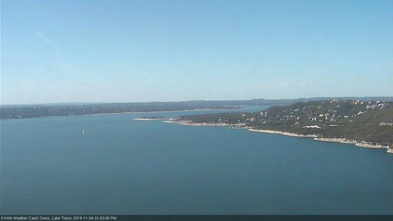 Lake Travis webcam, November 4, 2019 12:05 PM CT