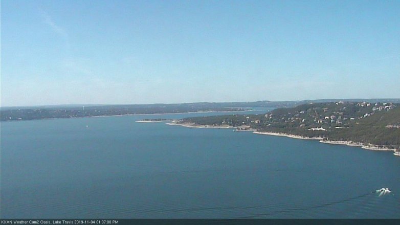 Lake Travis webcam, November 4, 2019 12:10 PM CT