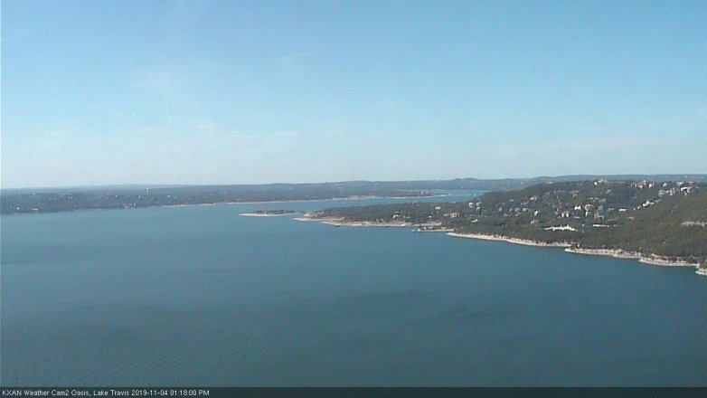 Lake Travis webcam, November 4, 2019 12:20 PM CT