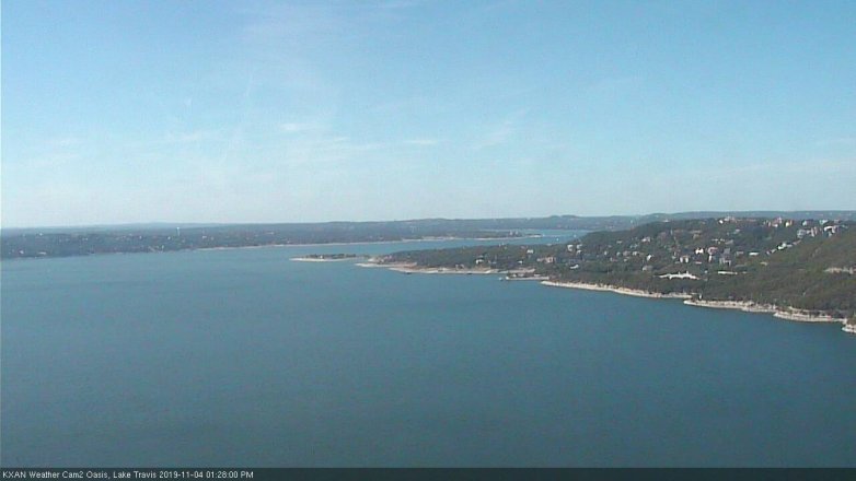 Lake Travis webcam, November 4, 2019 12:30 PM CT