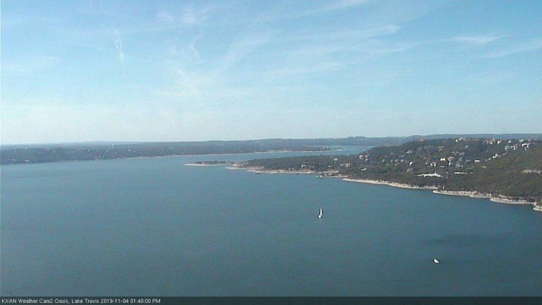 Lake Travis webcam, November 4, 2019 12:50 PM CT