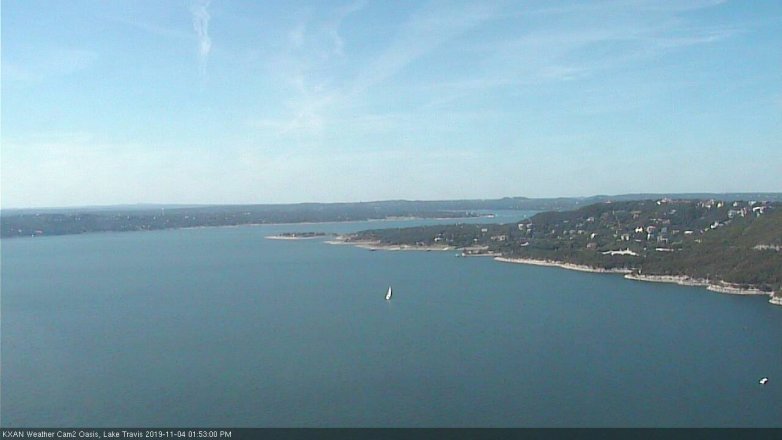 Lake Travis webcam, November 4, 2019 12:55 PM CT
