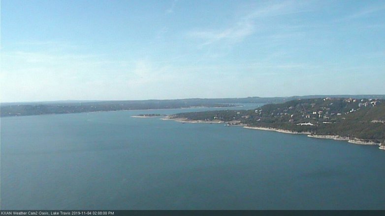 Lake Travis webcam, November 4, 2019 1:10 PM CT