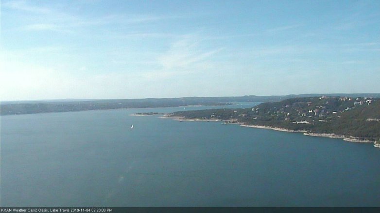 Lake Travis webcam, November 4, 2019 1:25 PM CT