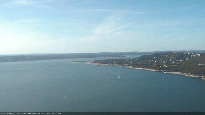 Lake Travis webcam, November 4, 2019 1:30 PM CT