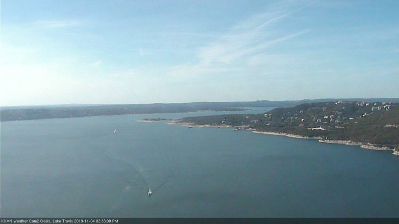 Lake Travis webcam, November 4, 2019 1:35 PM CT